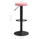 Casa si Gradina - Mobilier - Scaune si fotolii - Scaune - Scaune de bar, 2 buc., roz, catifea - Infinity.ro