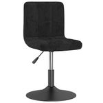 Casa si Gradina - Mobilier - Scaune si fotolii - Scaune - Scaune de bucatarie pivotante, 2 buc., negru, catifea - Infinity.ro