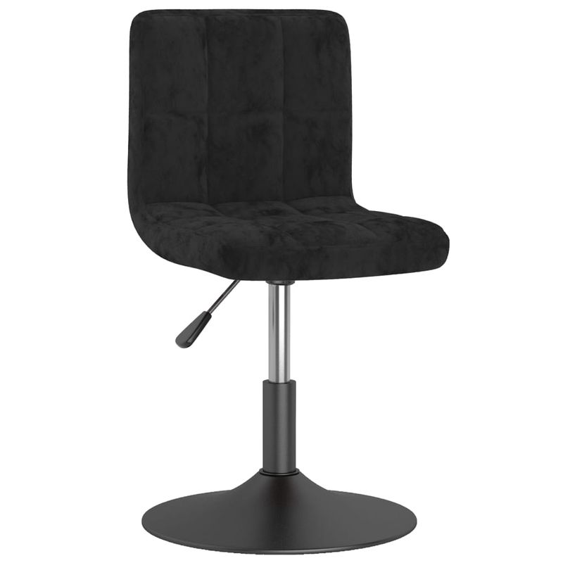Casa si Gradina - Mobilier - Scaune si fotolii - Scaune - Scaune de bucatarie pivotante, 2 buc., negru, catifea - Infinity.ro