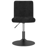 Casa si Gradina - Mobilier - Scaune si fotolii - Scaune - Scaune de bucatarie pivotante, 2 buc., negru, catifea - Infinity.ro