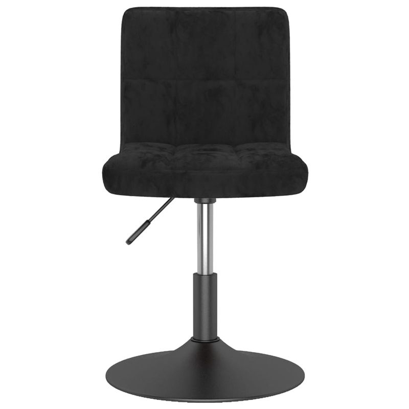 Casa si Gradina - Mobilier - Scaune si fotolii - Scaune - Scaune de bucatarie pivotante, 2 buc., negru, catifea - Infinity.ro