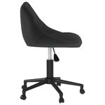Casa si Gradina - Mobilier - Scaune si fotolii - Scaune - Scaune de bucatarie pivotante, 2 buc., negru, catifea - Infinity.ro
