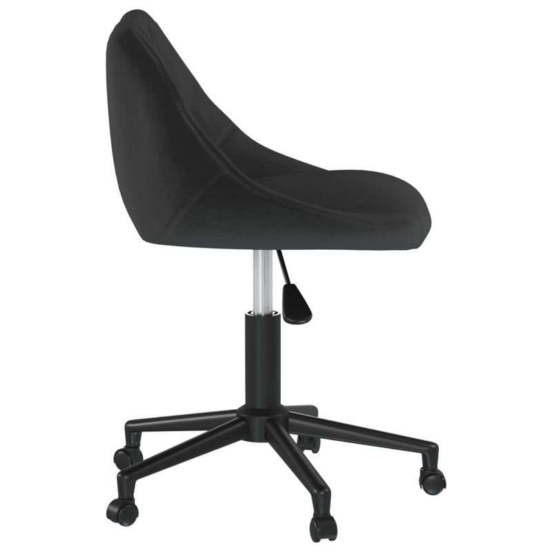 Casa si Gradina - Mobilier - Scaune si fotolii - Scaune - Scaune de bucatarie pivotante, 2 buc., negru, catifea - Infinity.ro