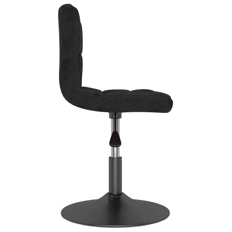 Casa si Gradina - Mobilier - Scaune si fotolii - Scaune - Scaune de bucatarie pivotante, 2 buc., negru, catifea - Infinity.ro