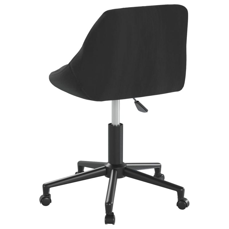 Casa si Gradina - Mobilier - Scaune si fotolii - Scaune - Scaune de bucatarie pivotante, 2 buc., negru, catifea - Infinity.ro