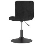 Casa si Gradina - Mobilier - Scaune si fotolii - Scaune - Scaune de bucatarie pivotante, 2 buc., negru, catifea - Infinity.ro