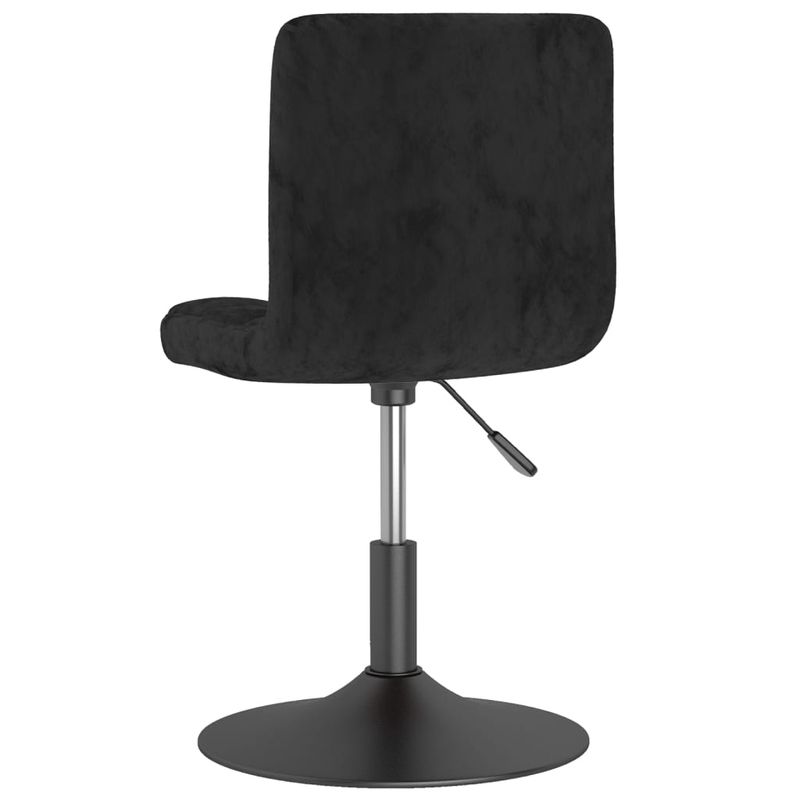 Casa si Gradina - Mobilier - Scaune si fotolii - Scaune - Scaune de bucatarie pivotante, 2 buc., negru, catifea - Infinity.ro