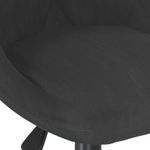 Casa si Gradina - Mobilier - Scaune si fotolii - Scaune - Scaune de bucatarie pivotante, 2 buc., negru, catifea - Infinity.ro