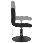 Casa si Gradina - Mobilier - Scaune si fotolii - Scaune - Scaune de bucatarie pivotante, 2 buc., negru, catifea - Infinity.ro