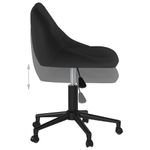 Casa si Gradina - Mobilier - Scaune si fotolii - Scaune - Scaune de bucatarie pivotante, 2 buc., negru, catifea - Infinity.ro