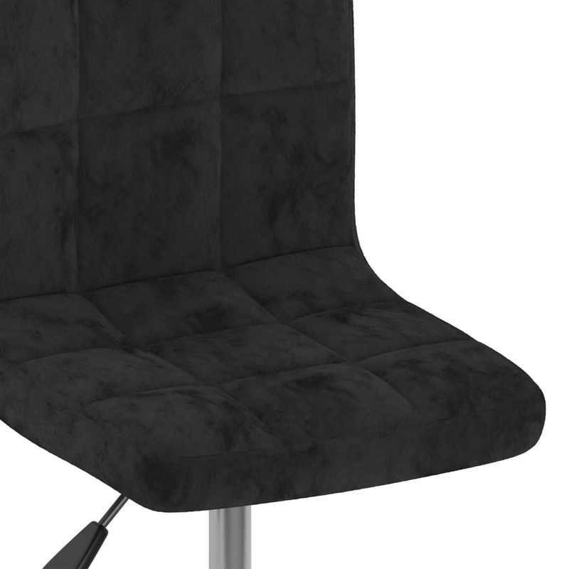 Casa si Gradina - Mobilier - Scaune si fotolii - Scaune - Scaune de bucatarie pivotante, 2 buc., negru, catifea - Infinity.ro