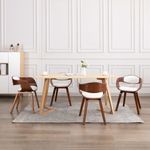 Casa si Gradina - Mobilier - Scaune si fotolii - Scaune - Scaune de bucatarie, 4 buc, lemn curbat si piele ecologica - Infinity.ro