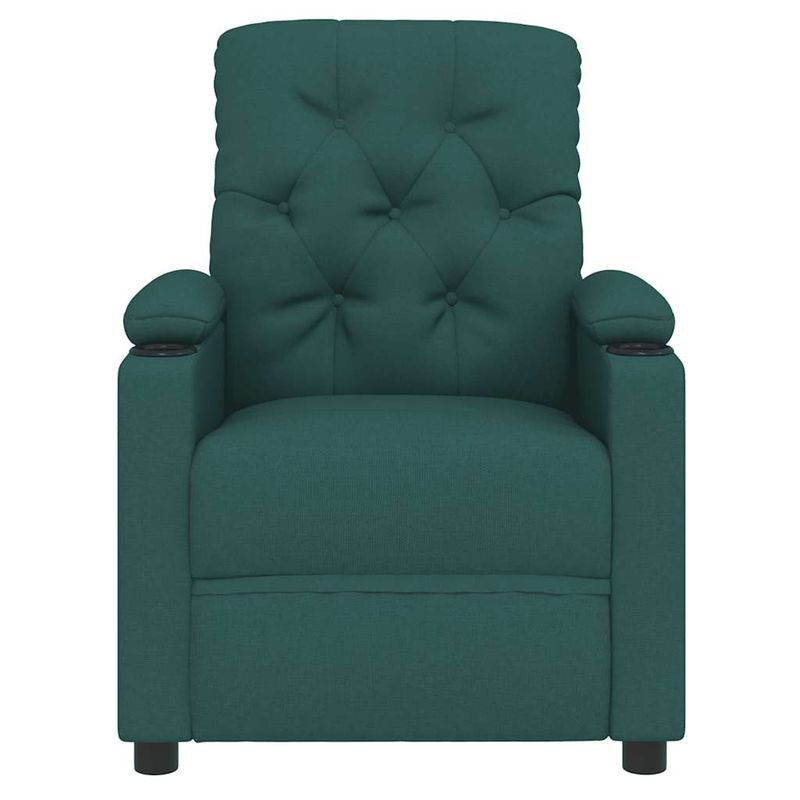 Casa si Gradina - Mobilier - Scaune si fotolii - Fotolii - Fotoliu rabatabil, verde inchis, material textil - Infinity.ro