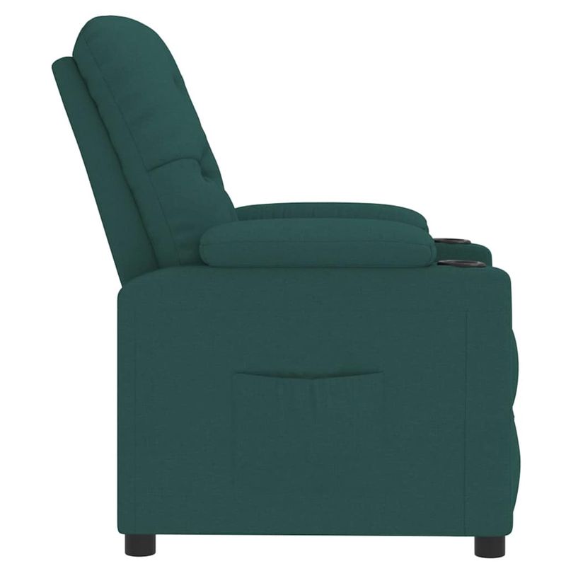 Casa si Gradina - Mobilier - Scaune si fotolii - Fotolii - Fotoliu rabatabil, verde inchis, material textil - Infinity.ro