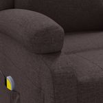 Ingrijire personala si Cosmetice - Sanatate si wellness - Articole wellness - Fotolii de masaj - Fotoliu de masaj spatar aripi, maro inchis, material textil - Infinity.ro