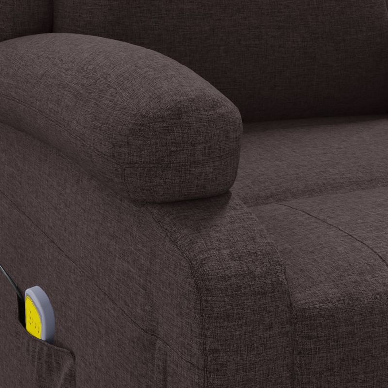 Ingrijire personala si Cosmetice - Sanatate si wellness - Articole wellness - Fotolii de masaj - Fotoliu de masaj spatar aripi, maro inchis, material textil - Infinity.ro