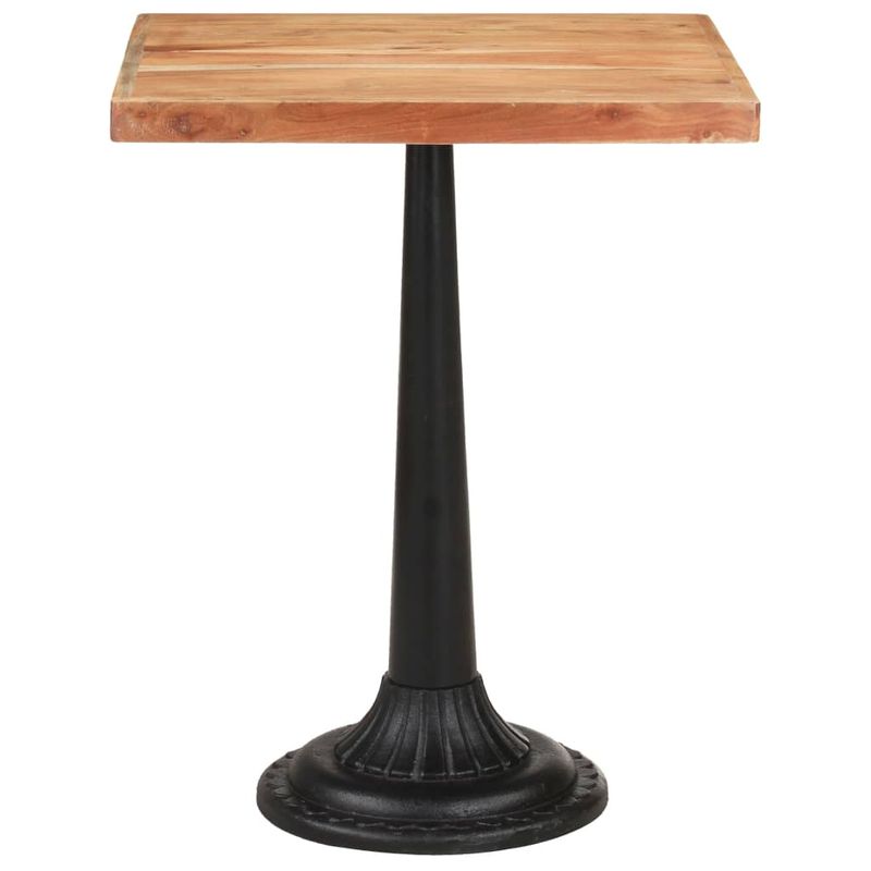 Casa si Gradina - Mobilier - Mese si birouri - Mese bucatarie si dining - Masa de bistro, 60 x 60 x 76 cm, lemn masiv de acacia, formă picioare bază rotundă - Infinity.ro