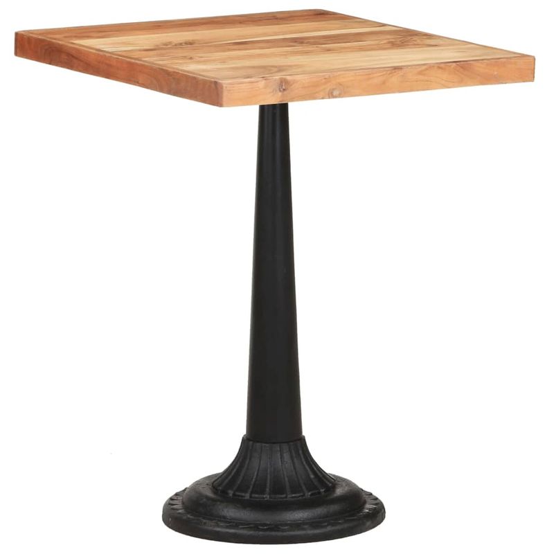 Casa si Gradina - Mobilier - Mese si birouri - Mese bucatarie si dining - Masa de bistro, 60 x 60 x 76 cm, lemn masiv de acacia, formă picioare bază rotundă - Infinity.ro