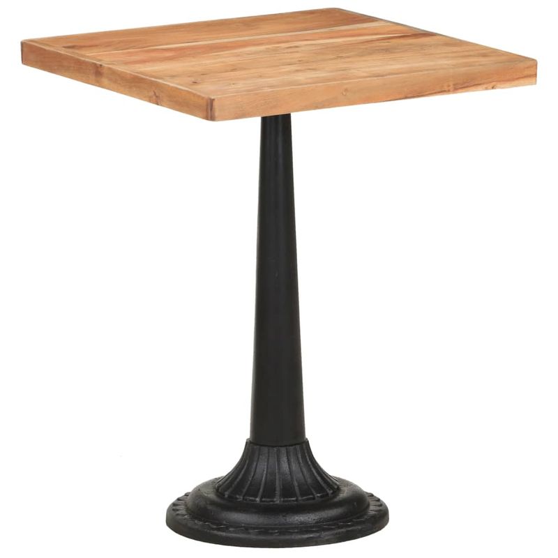 Casa si Gradina - Mobilier - Mese si birouri - Mese bucatarie si dining - Masa de bistro, 60 x 60 x 76 cm, lemn masiv de acacia, formă picioare bază rotundă - Infinity.ro
