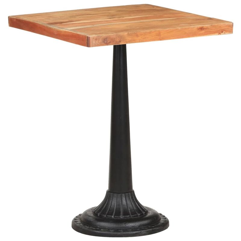 Casa si Gradina - Mobilier - Mese si birouri - Mese bucatarie si dining - Masa de bistro, 60 x 60 x 76 cm, lemn masiv de acacia, formă picioare bază rotundă - Infinity.ro