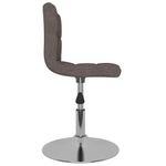 Casa si Gradina - Mobilier - Scaune si fotolii - Scaune - Scaune de bucatarie pivotante, 2 buc., gri taupe, textil - Infinity.ro