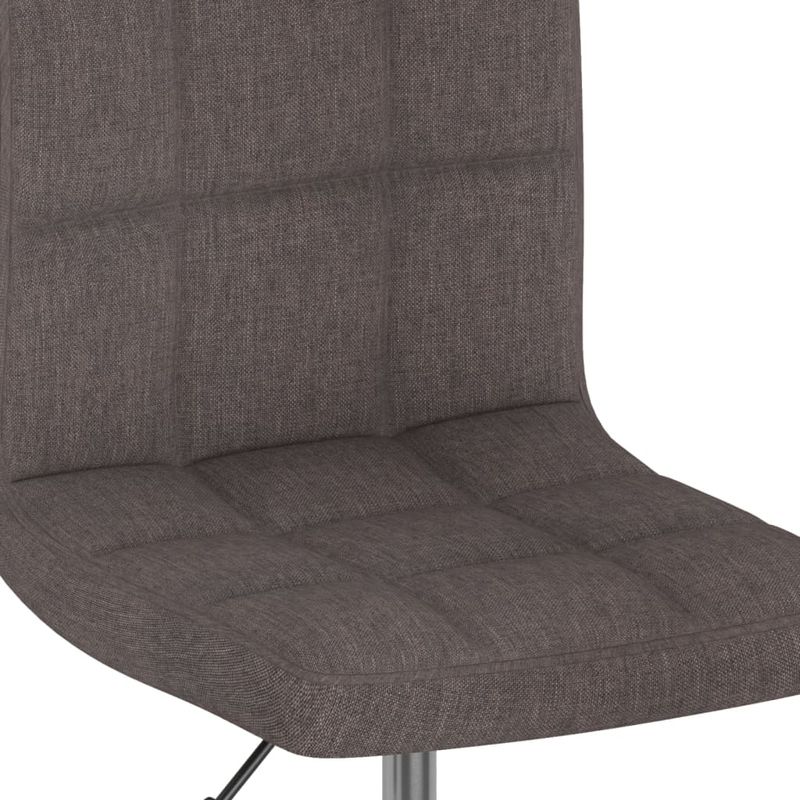 Casa si Gradina - Mobilier - Scaune si fotolii - Scaune - Scaune de bucatarie pivotante, 2 buc., gri taupe, textil - Infinity.ro
