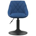 Casa si Gradina - Mobilier - Scaune si fotolii - Scaune - Scaune de bucatarie pivotante, 2 buc., albastru, catifea - Infinity.ro