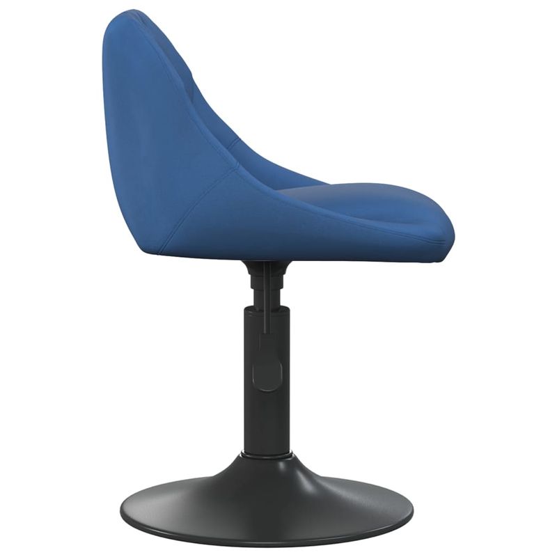 Casa si Gradina - Mobilier - Scaune si fotolii - Scaune - Scaune de bucatarie pivotante, 2 buc., albastru, catifea - Infinity.ro