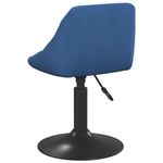 Casa si Gradina - Mobilier - Scaune si fotolii - Scaune - Scaune de bucatarie pivotante, 2 buc., albastru, catifea - Infinity.ro