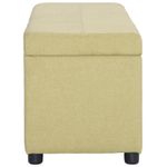 Casa si Gradina - Mobilier - Canapele si coltare - Banchete - Banca cu compartiment de depozitare, verde, 116 cm, poliester - Infinity.ro
