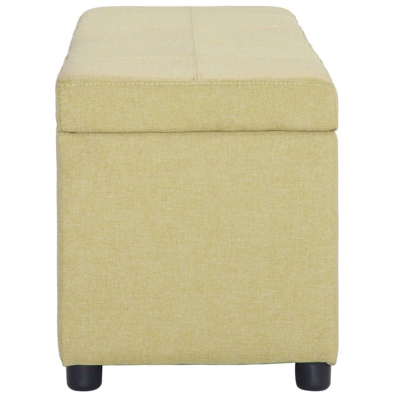 Casa si Gradina - Mobilier - Canapele si coltare - Banchete - Banca cu compartiment de depozitare, verde, 116 cm, poliester - Infinity.ro
