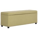Casa si Gradina - Mobilier - Canapele si coltare - Banchete - Banca cu compartiment de depozitare, verde, 116 cm, poliester - Infinity.ro
