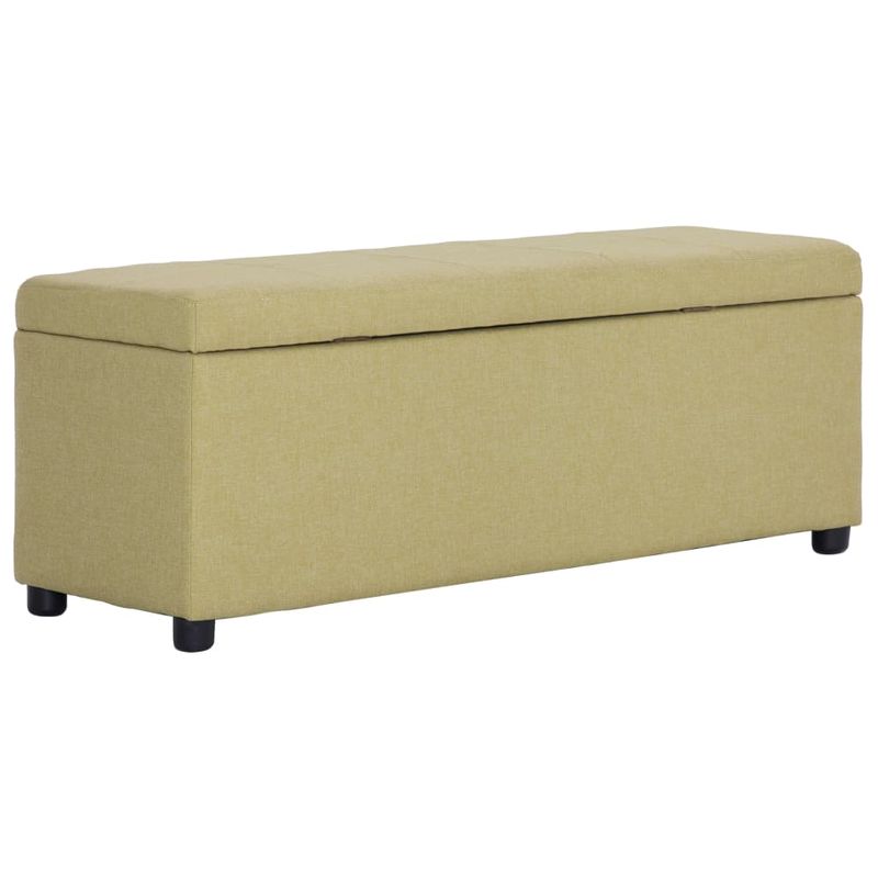 Casa si Gradina - Mobilier - Canapele si coltare - Banchete - Banca cu compartiment de depozitare, verde, 116 cm, poliester - Infinity.ro