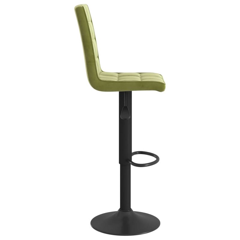 Casa si Gradina - Mobilier - Scaune si fotolii - Scaune - Scaune de bar, 2 buc., verde deschis, catifea - Infinity.ro