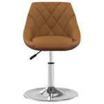 Casa si Gradina - Mobilier - Scaune si fotolii - Scaune - Scaune de bucatarie pivotante, 2 buc., maro, catifea - Infinity.ro