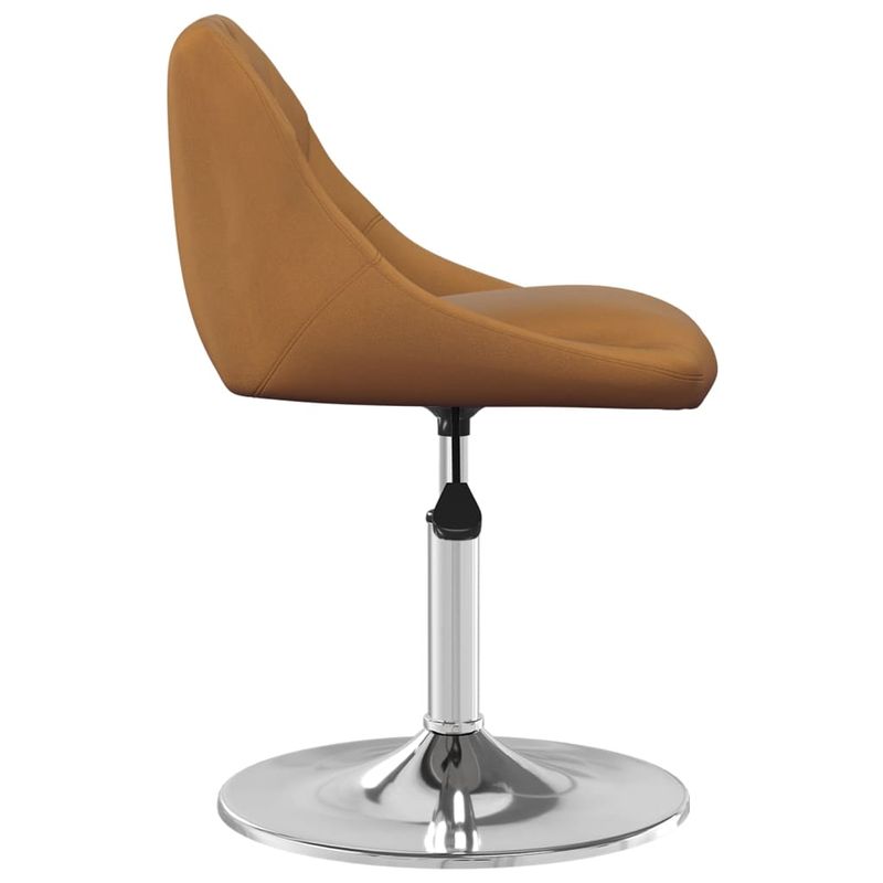 Casa si Gradina - Mobilier - Scaune si fotolii - Scaune - Scaune de bucatarie pivotante, 2 buc., maro, catifea - Infinity.ro
