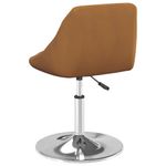 Casa si Gradina - Mobilier - Scaune si fotolii - Scaune - Scaune de bucatarie pivotante, 2 buc., maro, catifea - Infinity.ro