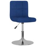 Casa si Gradina - Mobilier - Scaune si fotolii - Scaune - Scaune de bucatarie pivotante, 2 buc., albastru, textil - Infinity.ro