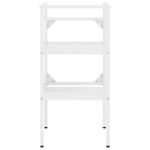 Casa si Gradina - Mobilier - Mobilier baie - Etajere baie - Cadru chiuveta de baie, alb, 40x38x83 cm, fier - Infinity.ro