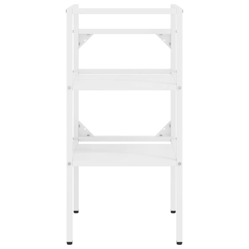 Casa si Gradina - Mobilier - Mobilier baie - Etajere baie - Cadru chiuveta de baie, alb, 40x38x83 cm, fier - Infinity.ro