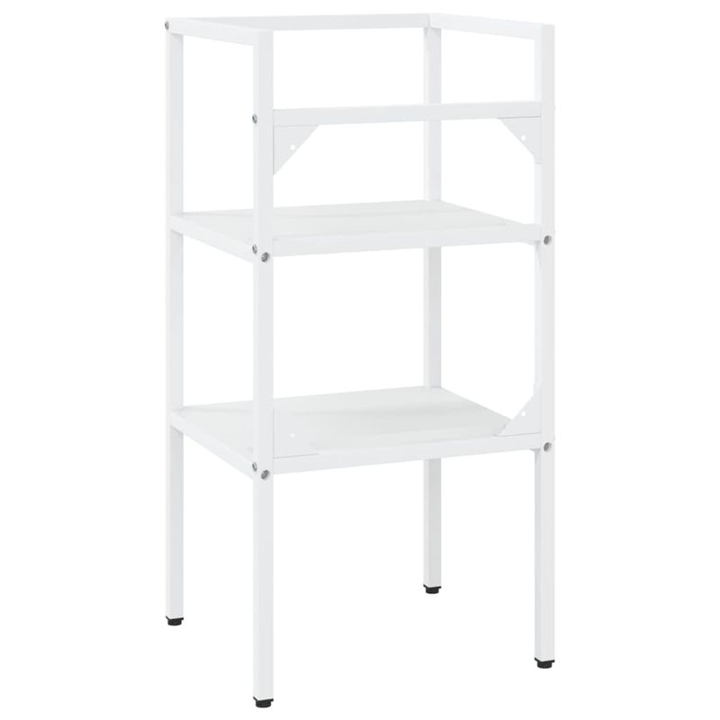 Casa si Gradina - Mobilier - Mobilier baie - Etajere baie - Cadru chiuveta de baie, alb, 40x38x83 cm, fier - Infinity.ro