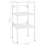 Casa si Gradina - Mobilier - Mobilier baie - Etajere baie - Cadru chiuveta de baie, alb, 40x38x83 cm, fier - Infinity.ro