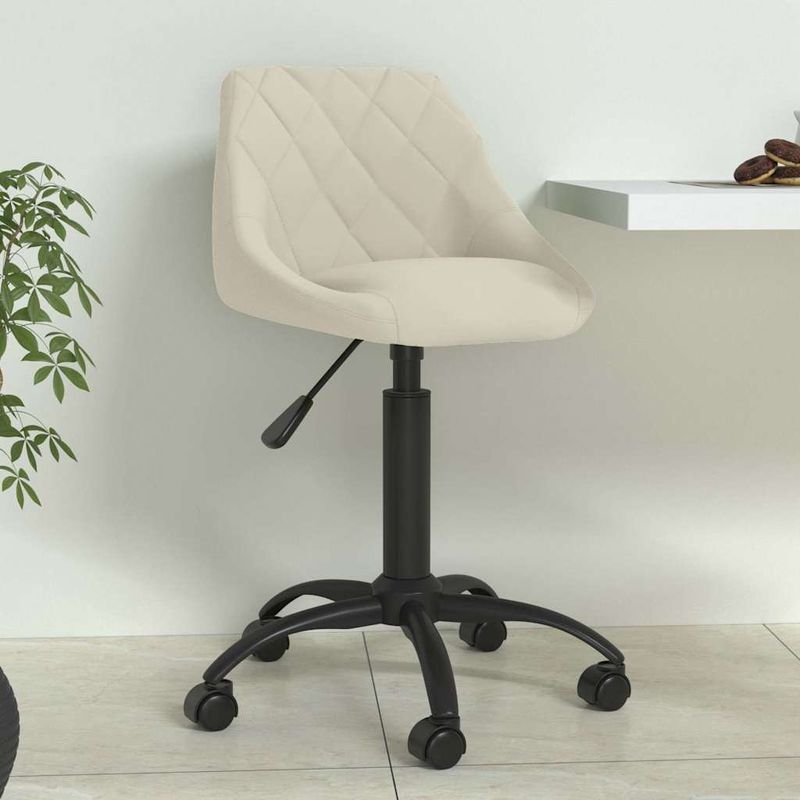 Casa si Gradina - Mobilier - Scaune si fotolii - Scaune - Scaun de bucatarie, crem, catifea - Infinity.ro