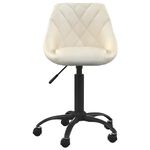 Casa si Gradina - Mobilier - Scaune si fotolii - Scaune - Scaun de bucatarie, crem, catifea - Infinity.ro