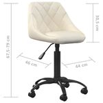 Casa si Gradina - Mobilier - Scaune si fotolii - Scaune - Scaun de bucatarie, crem, catifea - Infinity.ro