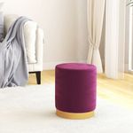 Casa si Gradina - Mobilier - Scaune si fotolii - Tabureti - Taburet de depozitare rotund, violet, catifea - Infinity.ro