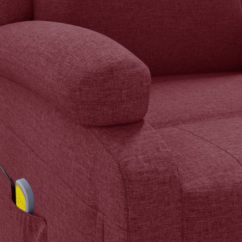 Ingrijire personala si Cosmetice - Sanatate si wellness - Articole wellness - Fotolii de masaj - Fotoliu de masaj spatar aripi, rosu vin, material textil - Infinity.ro