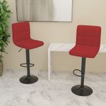 Casa si Gradina - Mobilier - Scaune si fotolii - Scaune - Scaune de bar, 2 buc., rosu vin, material textil - Infinity.ro