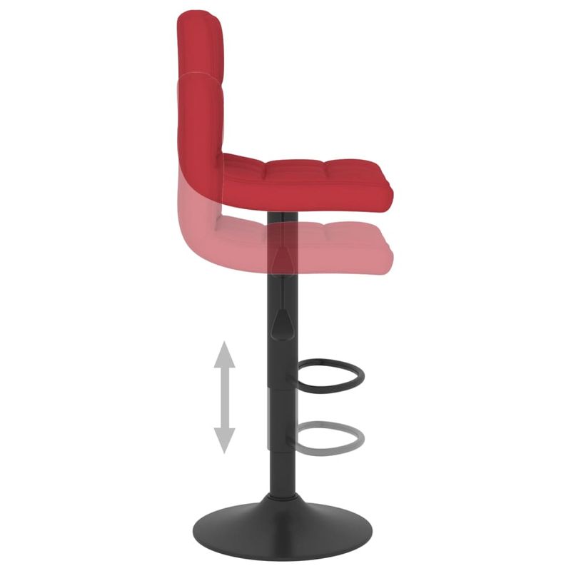 Casa si Gradina - Mobilier - Scaune si fotolii - Scaune - Scaune de bar, 2 buc., rosu vin, material textil - Infinity.ro