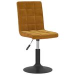 Casa si Gradina - Mobilier - Scaune si fotolii - Scaune - Scaune de bucatarie pivotante, 2 buc., maro, catifea - Infinity.ro